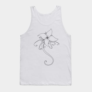 Aesthetic flower Tank Top